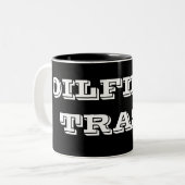 油田の屑のマグ ツートーンマグカップ (正面左)