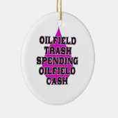 油田の屑出費の油田の現金 セラミックオーナメント (右)