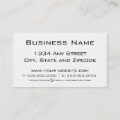 油田の稲妻の紫色の日の出 名刺 (裏面)