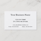 油田の金ゴールドのポンピングユニットのデザイン 名刺 (裏面)