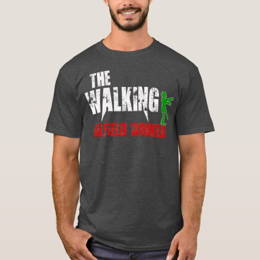 油田ドリラーギフトリグワーカー面白いハロウィーン Tシャツ (正面)