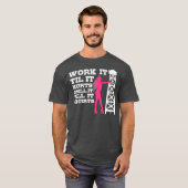 油田ワーカーギフト油リグラフネックデザイン Tシャツ (正面フル)