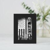 油田ワーカー油フィールド油リグラフネックガス シーズンポストカード (スタンド正面)