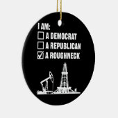 油田労働者溶接機沖合掘削機オイルマン セラミックオーナメント (右)