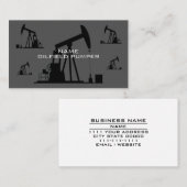 油田油・ガス生産保守業 名刺 (正面/裏面)