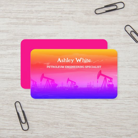 油田石油カスタム石油QR 名刺 (正面/裏面インサイチュ)