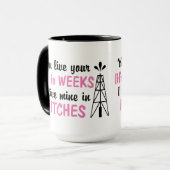 油田|の沖合いの連結器ガールフレンドか妻 マグカップ (正面左)