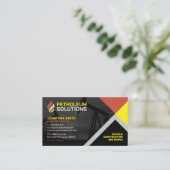 油田,油とガス,油リグ,ウェル,建築 名刺 (スタンド正面)