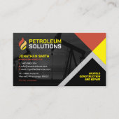 油田,油とガス,油リグ,ウェル,建築 名刺 (正面)