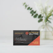 油田，油とガス，油リグ，ウェル，石油 名刺 (スタンド正面)