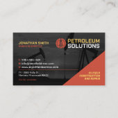 油田，油とガス，油リグ，ウェル，石油 名刺 (正面)