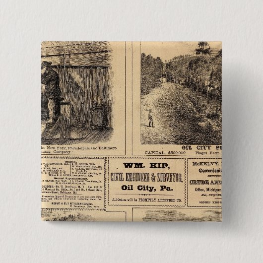 油畑 缶バッジ (正面)