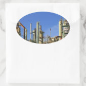 油精製所 楕円形シール (バッグ)