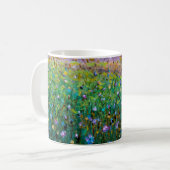 油絵という，花の美しい野花  コーヒーマグカップ (正面左)