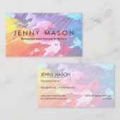 油絵のキャンバスの芸術-名刺 名刺 (正面/裏面)