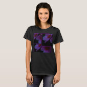 油絵の紫の花 Tシャツ (正面フル)