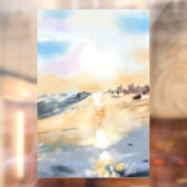 油絵の美しい海の側 ウィンドウサイン (シート2)