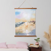 油絵の美しい海の側 吊り下げ型タペストリー (寝室)