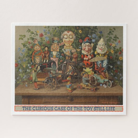 油絵の花々の静物画 GLORIOUS TOY ジグソーパズル (横)
