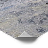 油絵の農村風景。冬。旧村 ポスター (角)