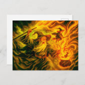 油絵の魔女を作るアーチメイジ シーズンポストカード (正面/裏面)