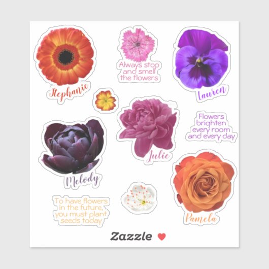 油絵を描の花カスタム切りビニールのシール シール (シート)