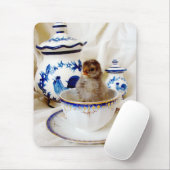 油絵を描エフェクトチックとティーカップin Studio マウスパッド (マウス)