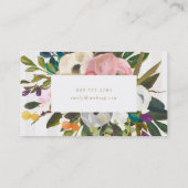 油絵を描ブーケフラワーズ名刺 名刺 (裏面)
