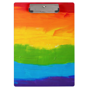 油絵を描レインボーカラーゲイレズビアンLGBT クリップボード