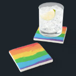 油絵を描レインボーカラーゲイレズビアンLGBT ストーンコースター<br><div class="desc">油絵を描レインボーカラーゲイレズビアンLGBT</div>