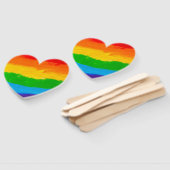 油絵を描レインボーカラーゲイレズビアンLGBT ハンドファン (組立なし)