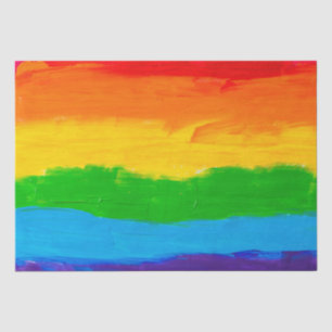 油絵を描レインボーカラーゲイレズビアンLGBT 薄葉紙
