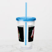 油絵を描レッドローズ アクリルタンブラー (右)