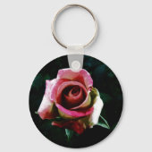 油絵を描レッドローズ キーホルダー (裏面)