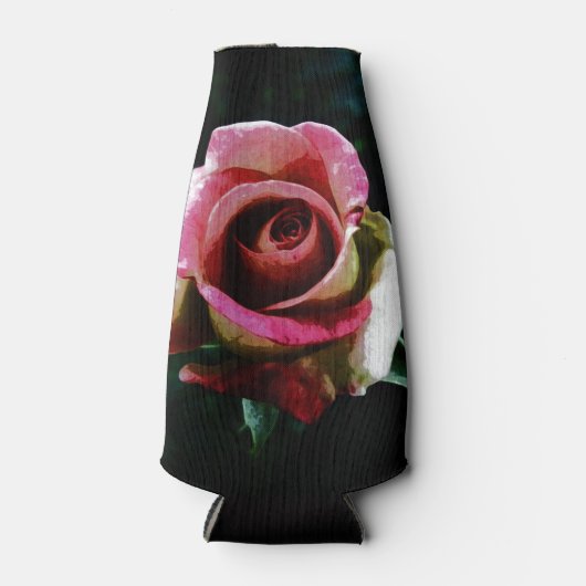 油絵を描レッドローズ ボトルクーラー (正面)