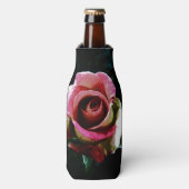 油絵を描レッドローズ ボトルクーラー (ボトル正面)