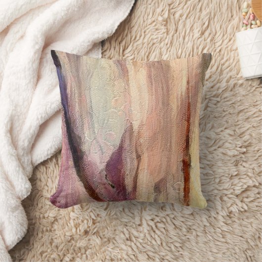 油絵を描抽象芸術の背景を閉じる。アートテクスチャ クッション (ブランケット)