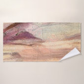 油絵を描抽象芸術の背景を閉じる。アートテクスチャ バスタオル (バスタオル)