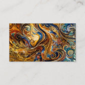 油絵を描流体大理石質感トリプチ 名刺 (正面)