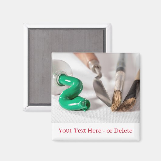 油絵を描 マグネット (正面/裏面)