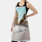 油絵を描.模倣。イラストレーション。ブロード通りa エプロン (インサイチュ)