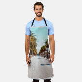 油絵を描.模倣。イラストレーション。ブロード通りa エプロン (着用した状態)