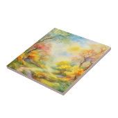 油絵を描a春の風景2 タイル (側面)