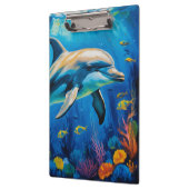 油絵イルカ クリップボード (左)