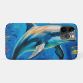 油絵イルカ Case-Mate iPhoneケース (裏面(横))