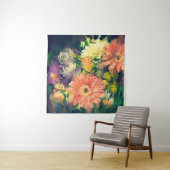 油絵スタイルの花束，イラストレーション タペストリー (インサイチュ)