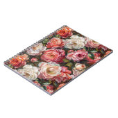 油絵バラ開花手帳 ノートブック (左側)