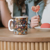 油絵ワイルドフラワーコーヒーマグの花束 マグカップ