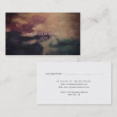 油絵付きテクスチャ付き遭難処理名刺 予約カード (正面/裏面)