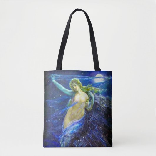 油絵付きトートバッグヴィンテージ トートバッグ (正面)